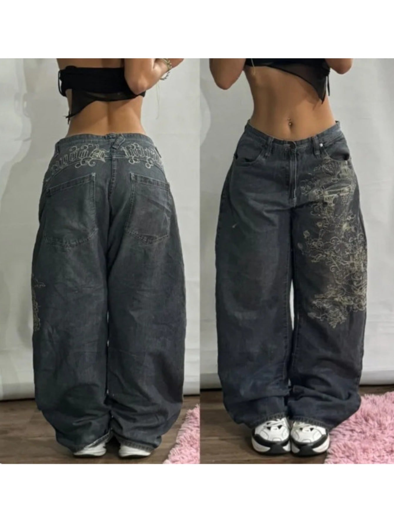 IronLegs Vintage Wide Leg Jeans Women