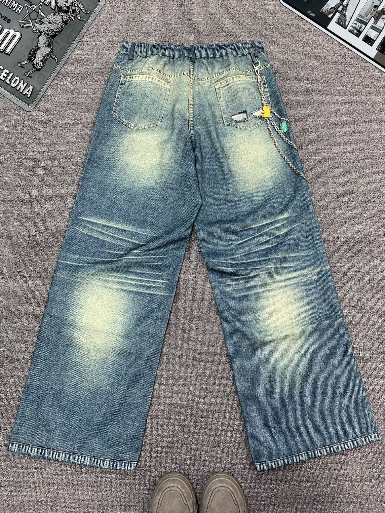RedLegion High Street Washed Distressed Jeans