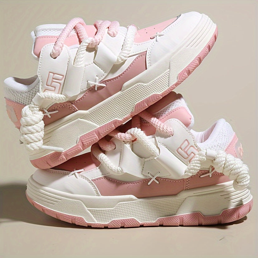 NeonFury Chunky Lace-Up Sneakers