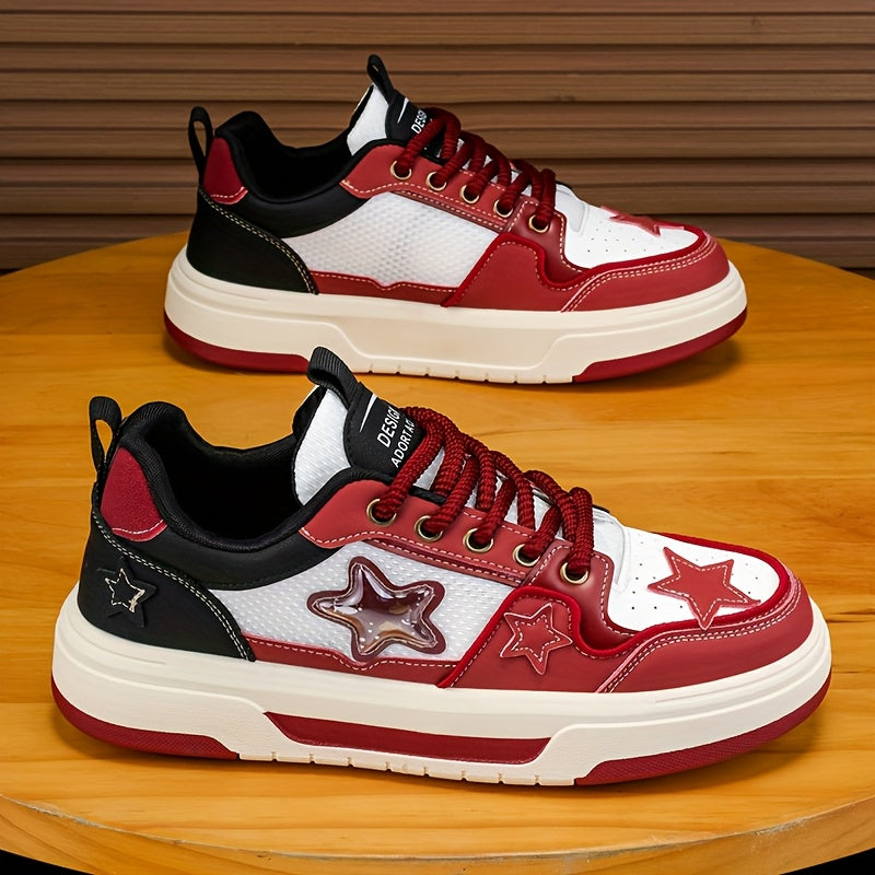 BlazeFlex Star Pattern Casual Sneakers