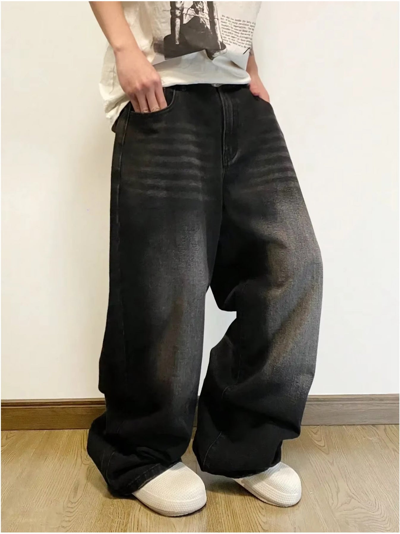 VenomFit Baggy Hip-Hop Style Faux Denim