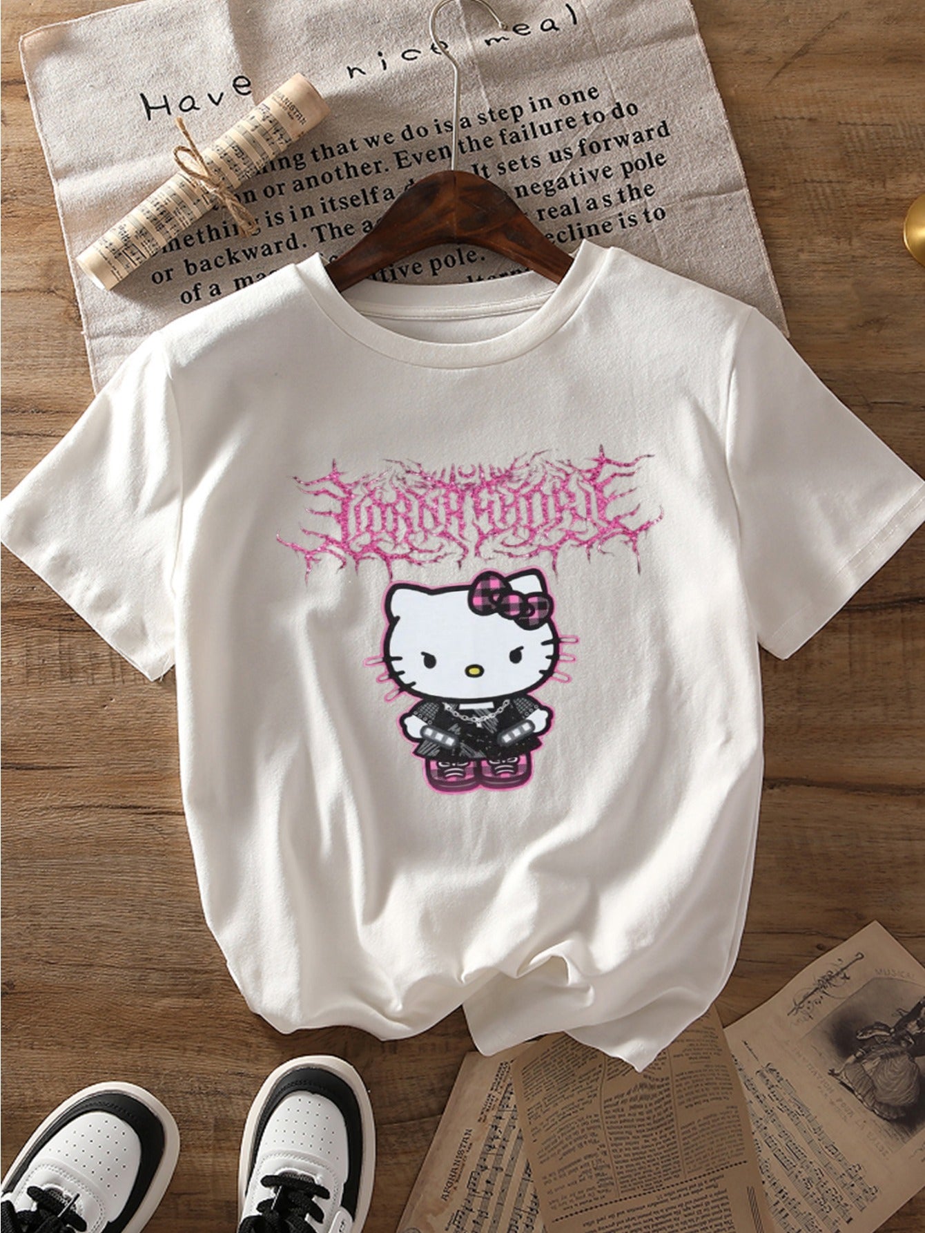 VENOM DRIP Hello Kitty graphic print t-shirt