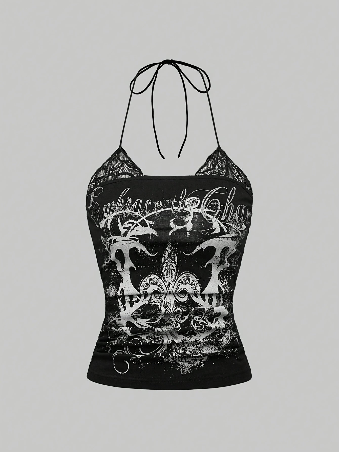 CHERRY VENOM New Fashionable Elegant Lace-Up Neckline Top