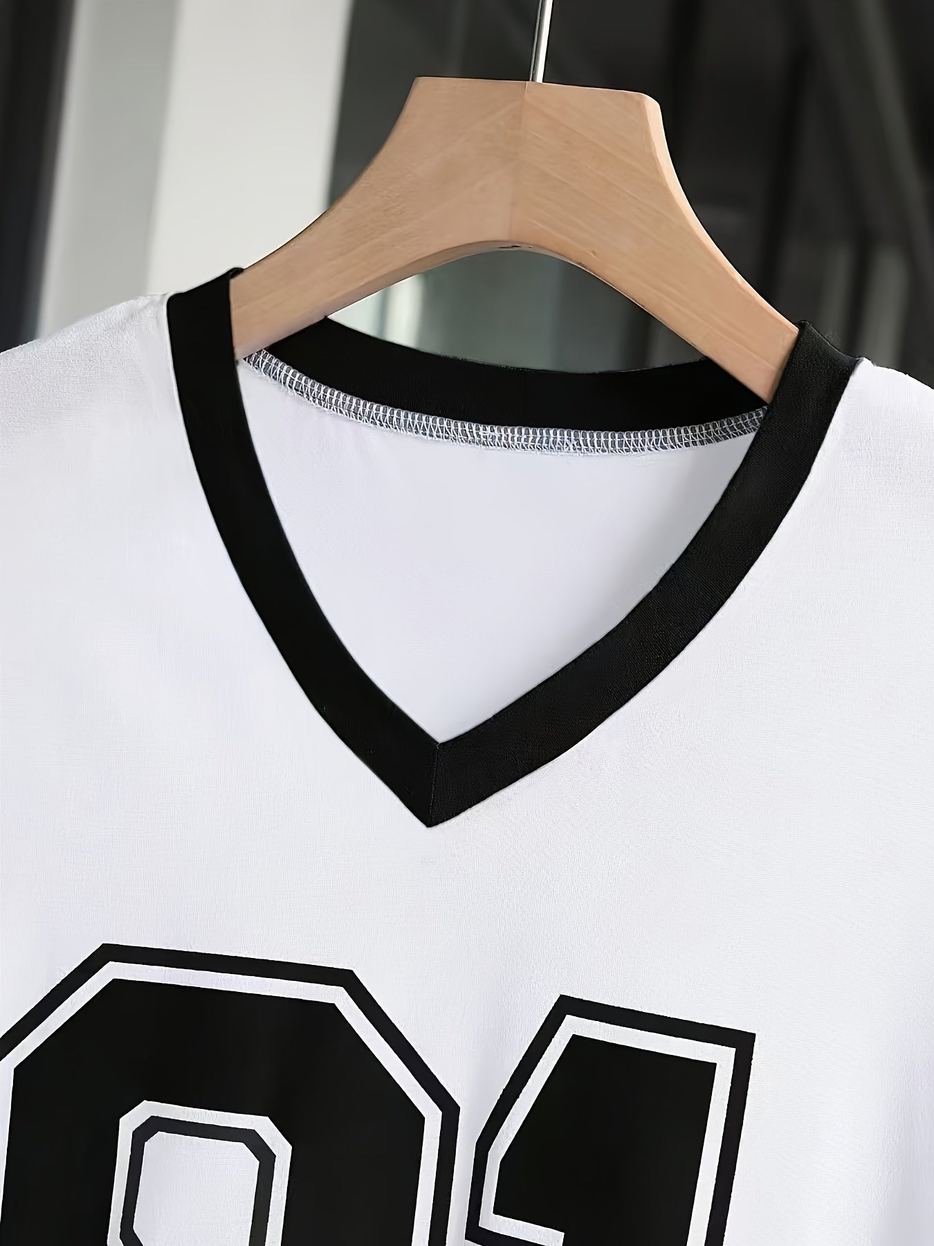 STREETREBEL Casual V-Neck Short Sleeve T-Shirt