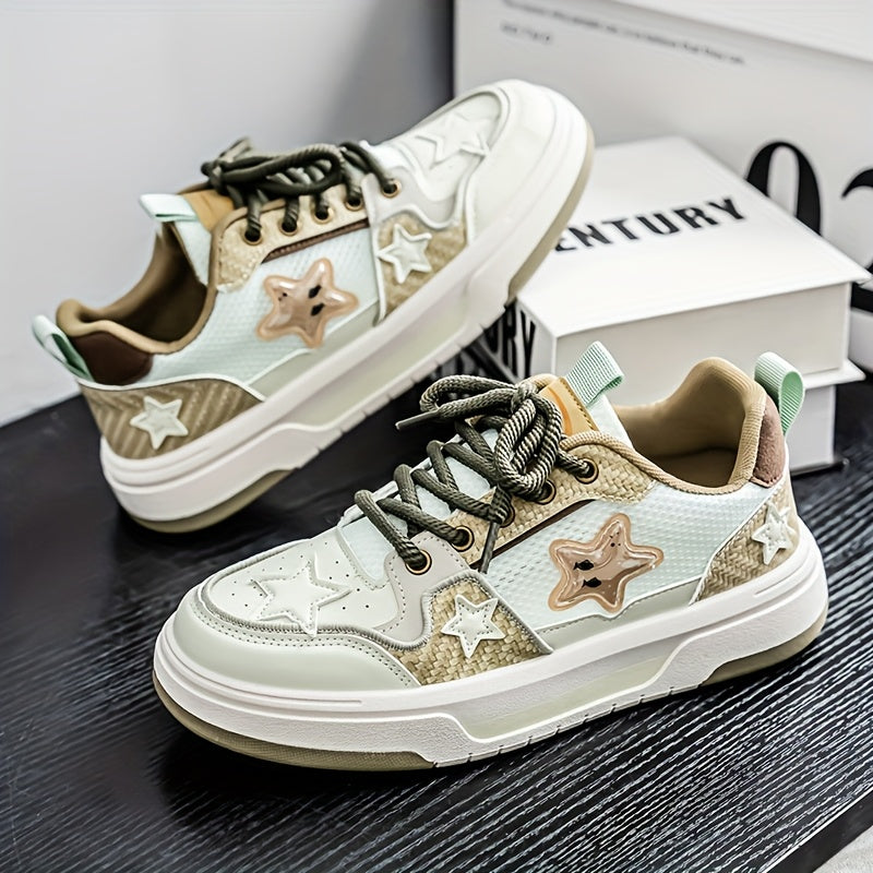 BlazeFlex Star Pattern Casual Sneakers