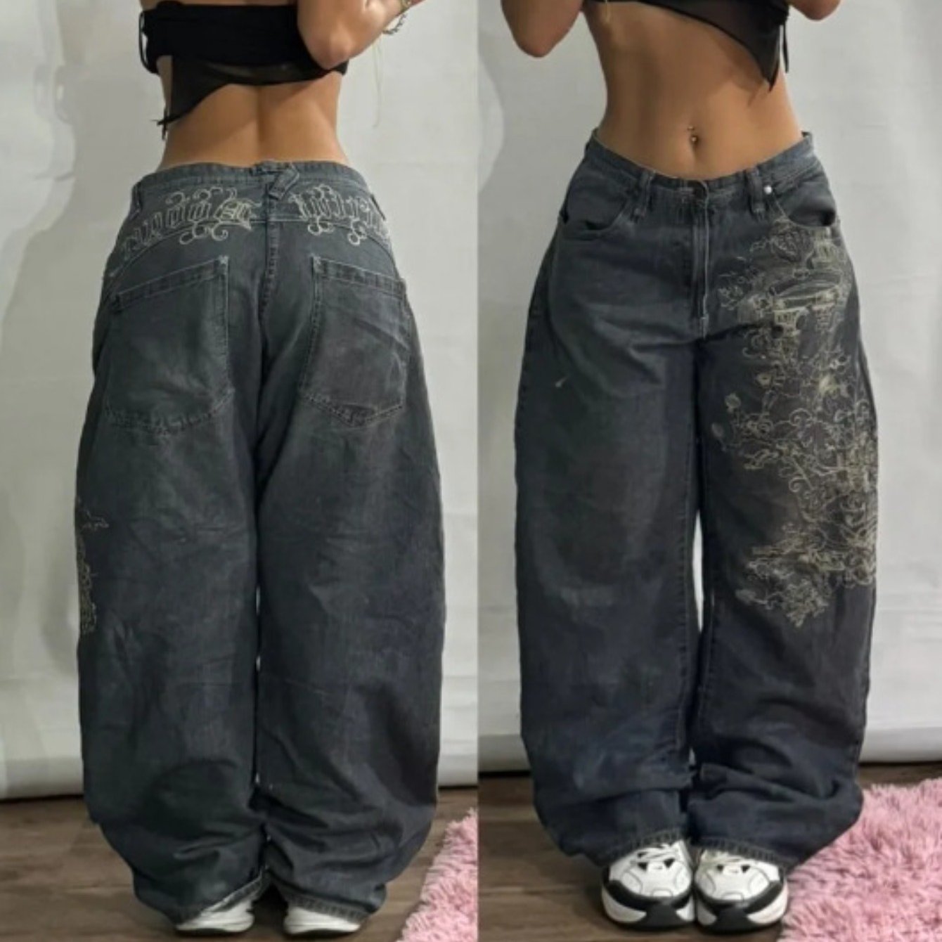 IronLegs Vintage Wide Leg Jeans Women