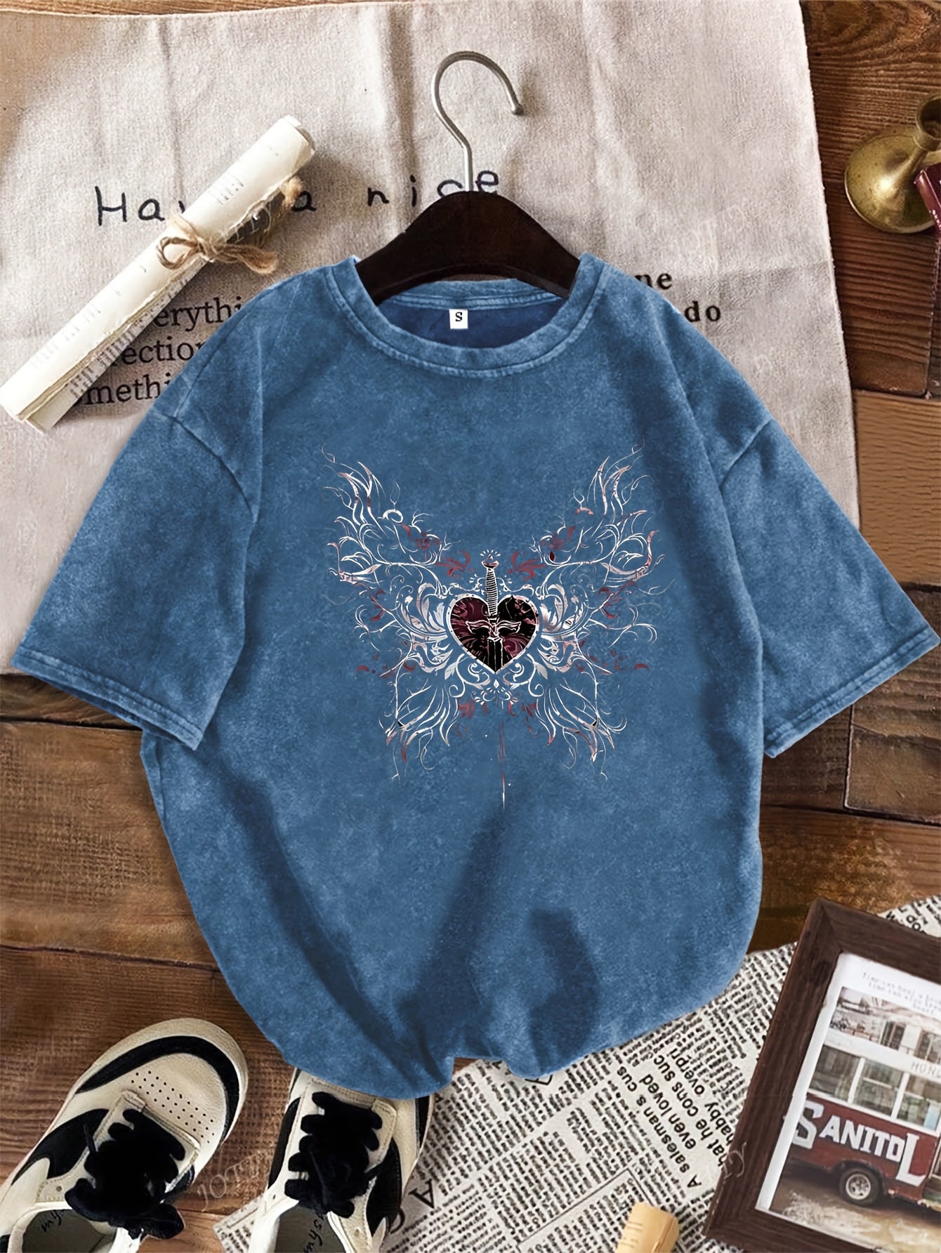 BLOODSTREET Retro Short-Sleeve T-Shirt