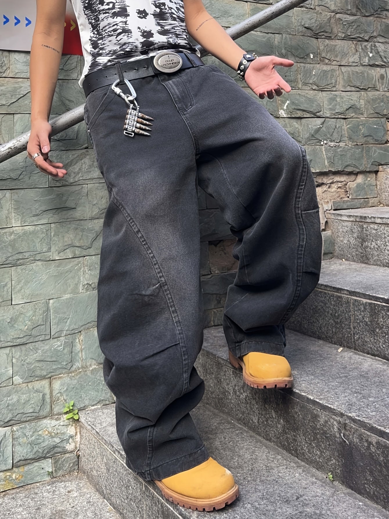 InfernoDenim Loose Wide Leg Jeans