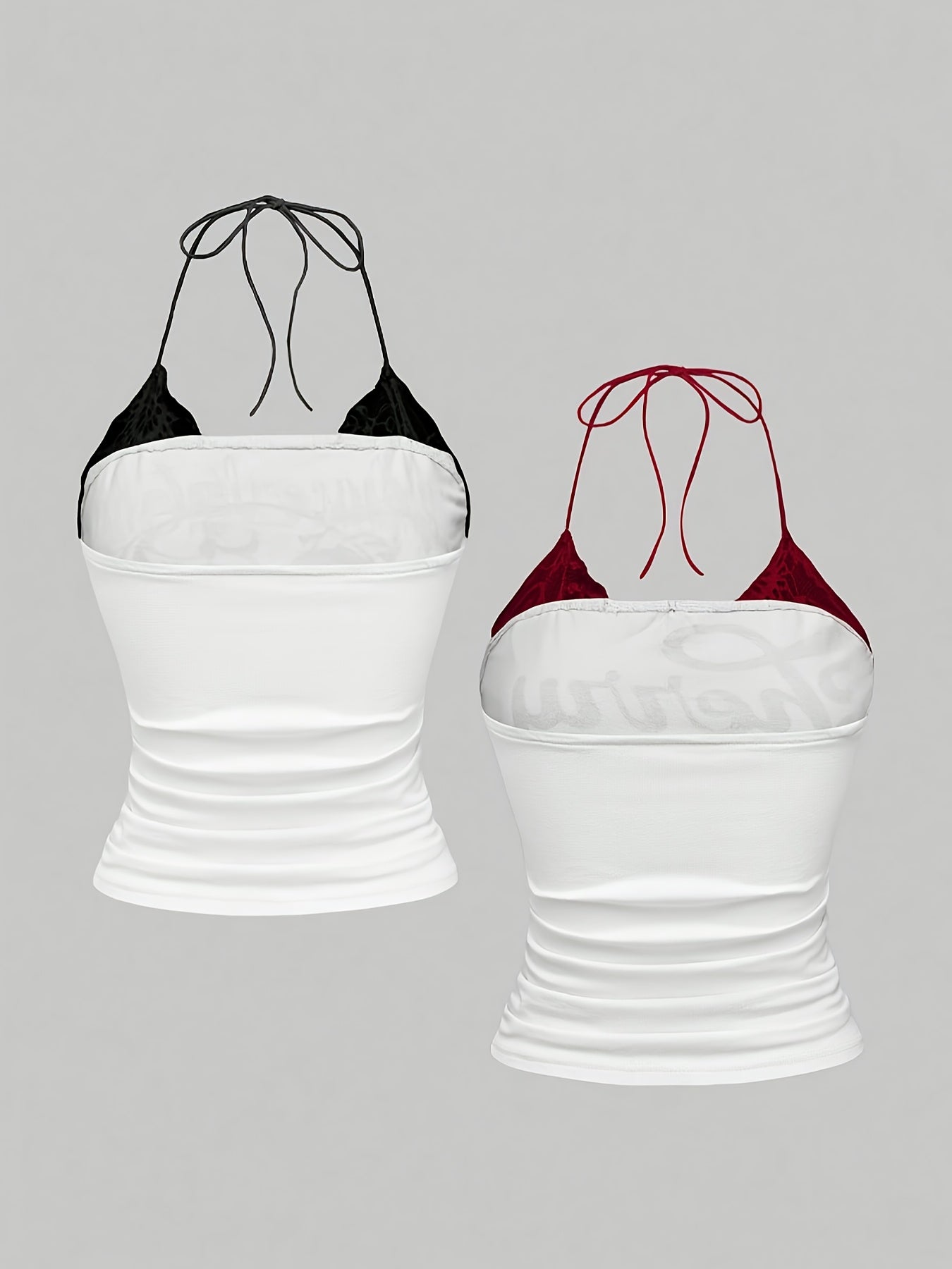 CHERRY VENOM New Fashionable Elegant Lace-Up Neckline Top