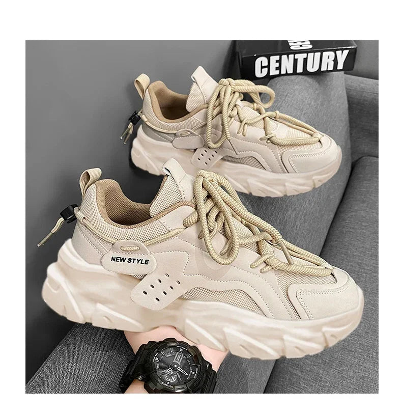 Men's Shoe Breathable Thick Soled Sneakers