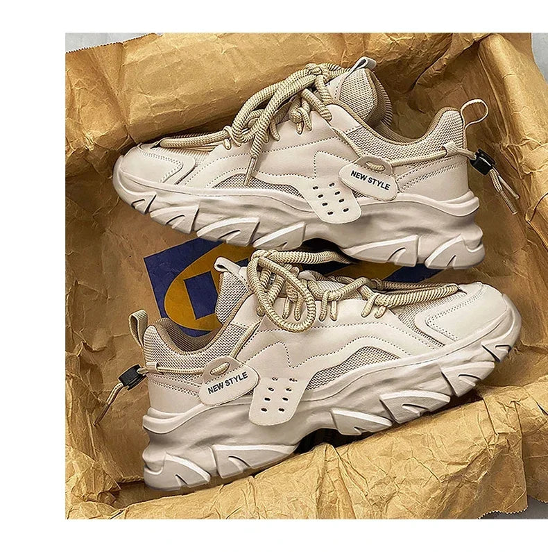 Men's Shoe Breathable Thick Soled Sneakers