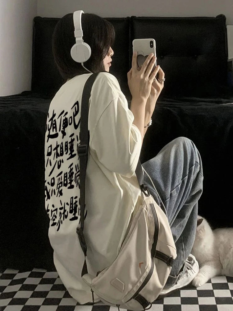 NIGHTROGUE Chinese Style Character T-shirts