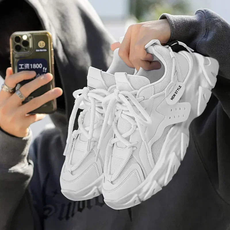 Men's Shoe Breathable Thick Soled Sneakers
