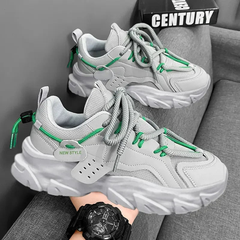 Men's Shoe Breathable Thick Soled Sneakers
