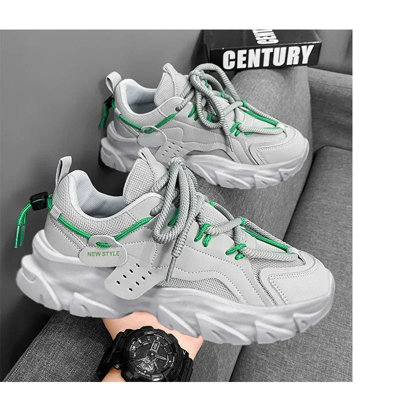 Men's Shoe Breathable Thick Soled Sneakers