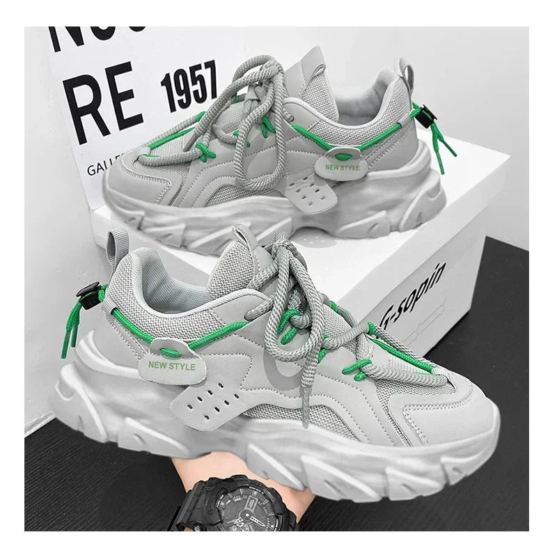 Men's Shoe Breathable Thick Soled Sneakers