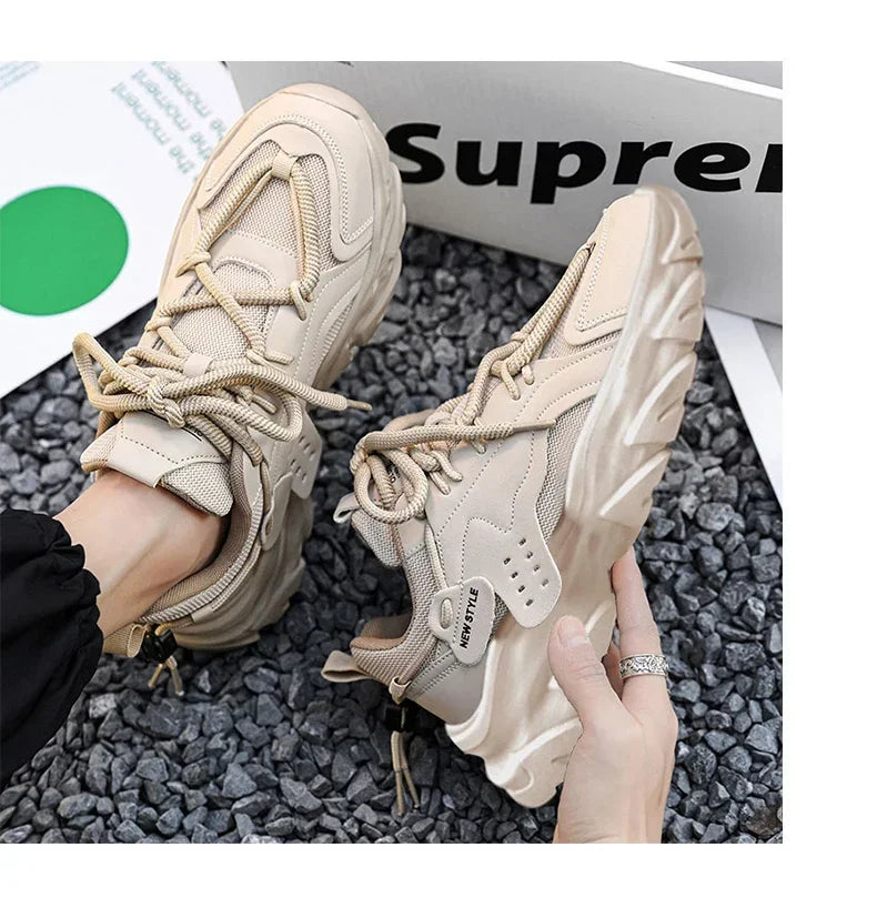 Men's Shoe Breathable Thick Soled Sneakers