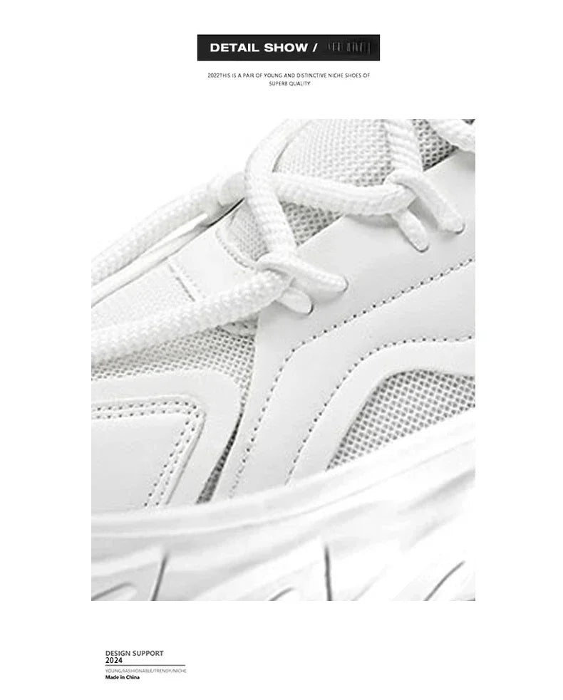 Men's Shoe Breathable Thick Soled Sneakers