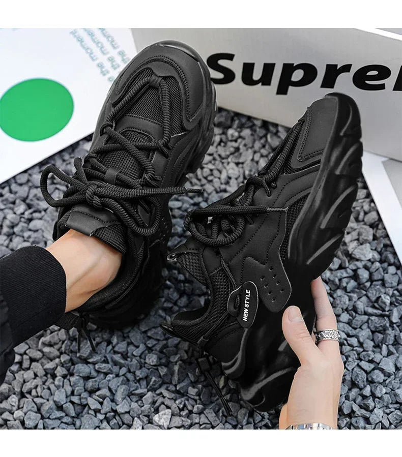 Men's Shoe Breathable Thick Soled Sneakers
