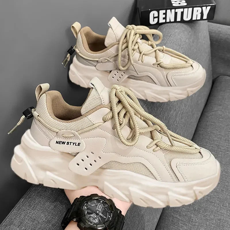 Men's Shoe Breathable Thick Soled Sneakers