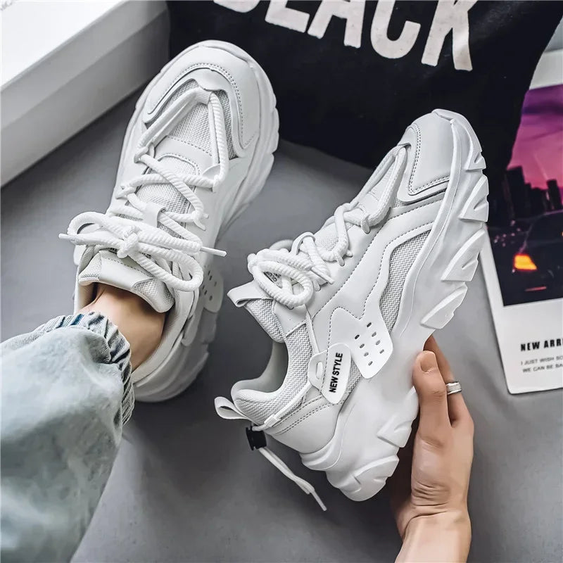 Men's Shoe Breathable Thick Soled Sneakers