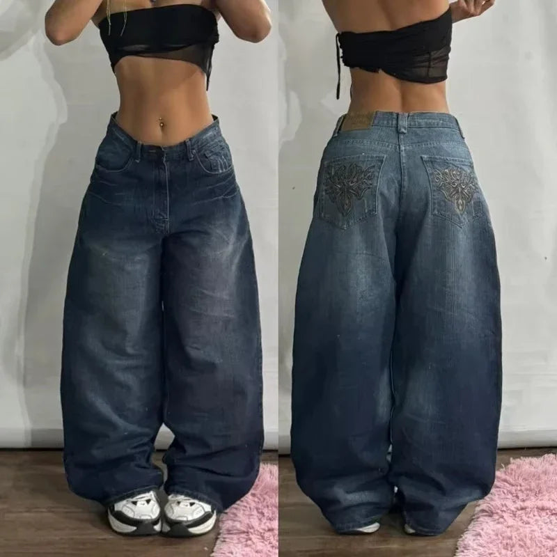 Oversized Baggy Jeans Y2K Street Vintage