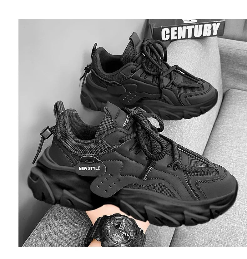 Men's Shoe Breathable Thick Soled Sneakers