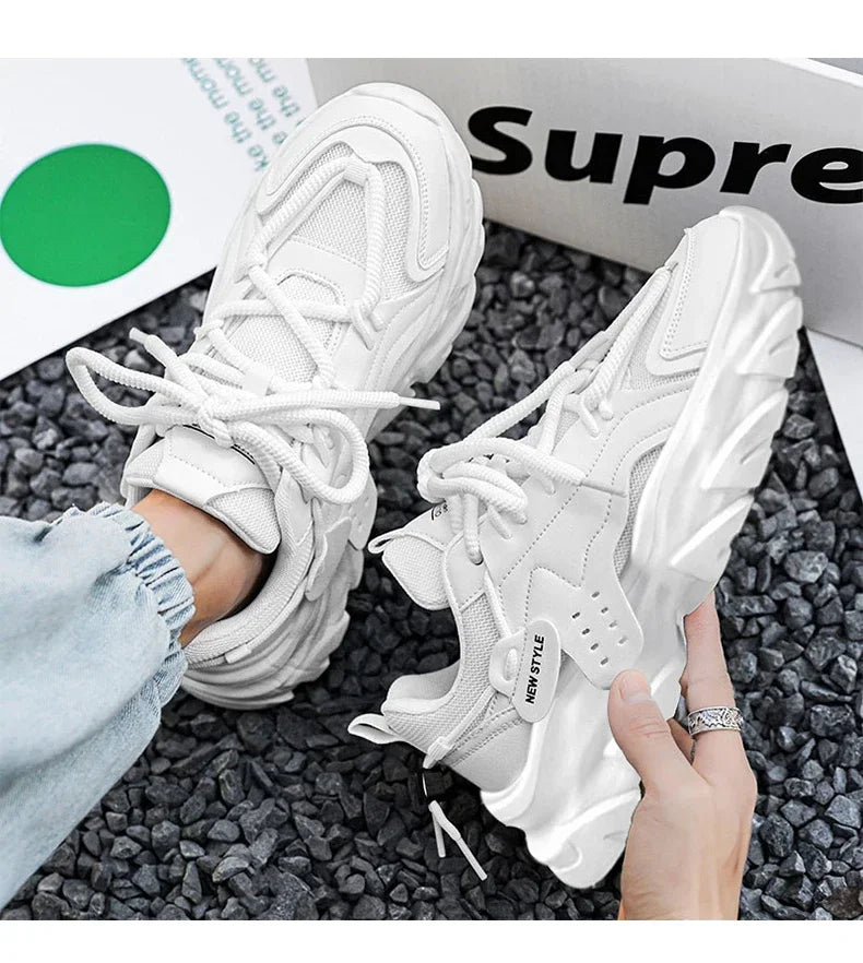 Men's Shoe Breathable Thick Soled Sneakers