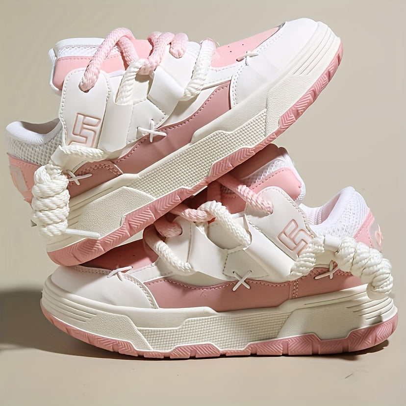 NeonFury Chunky Lace-Up Sneakers