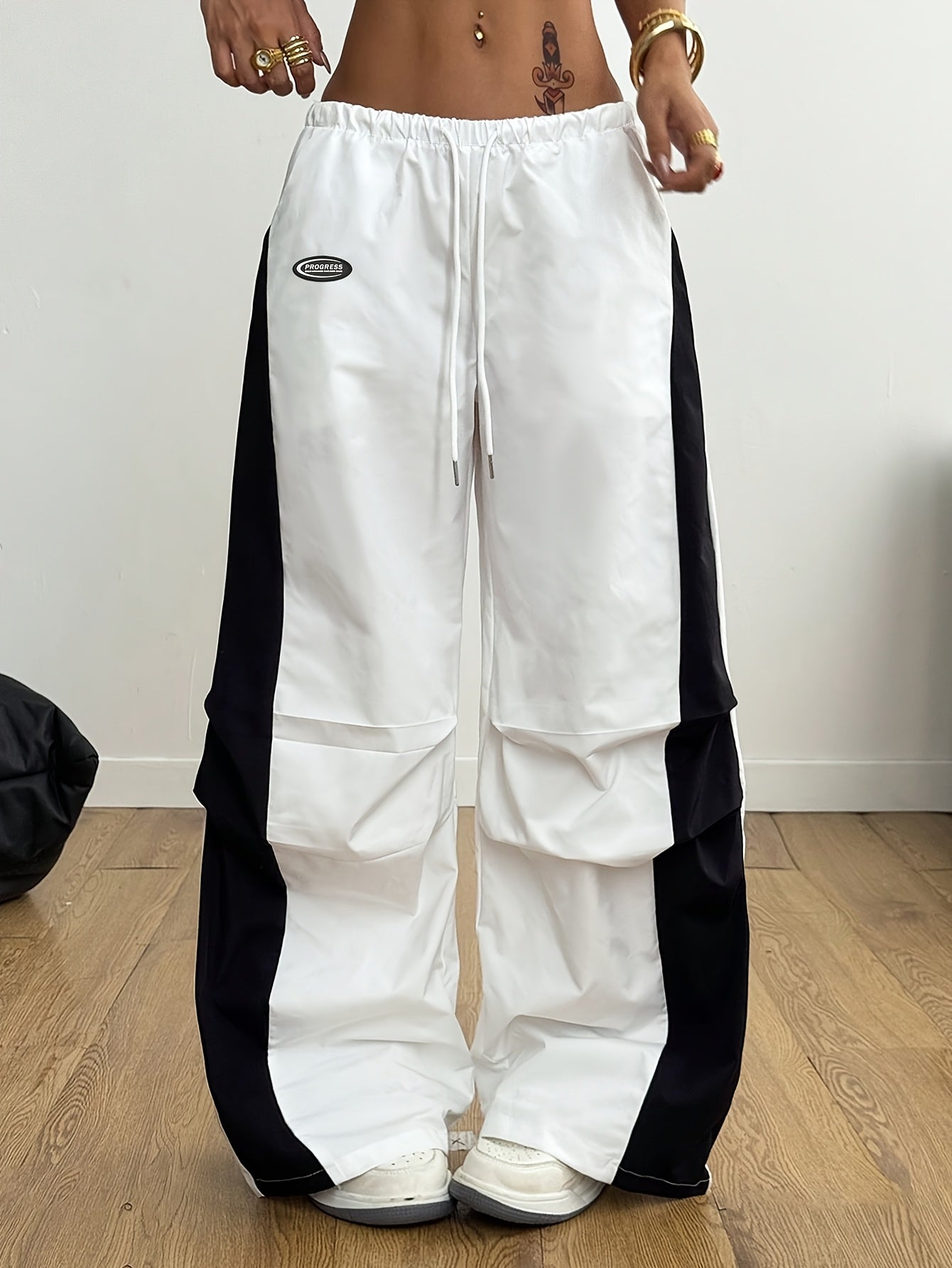 GhostLeg Women'S Y2K Streetwear Wide-Leg Pants