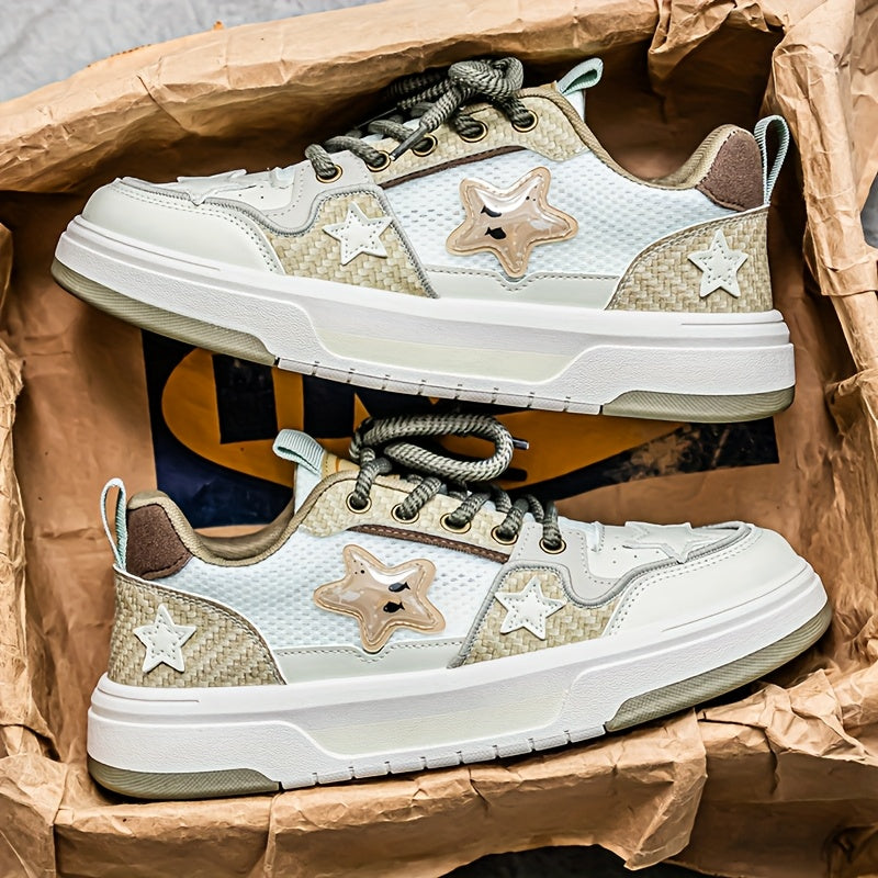 BlazeFlex Star Pattern Casual Sneakers