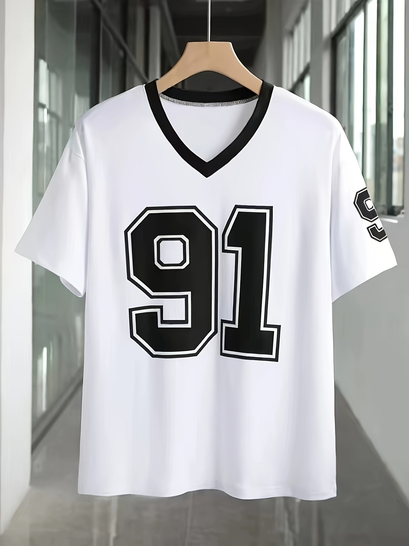 STREETREBEL Casual V-Neck Short Sleeve T-Shirt