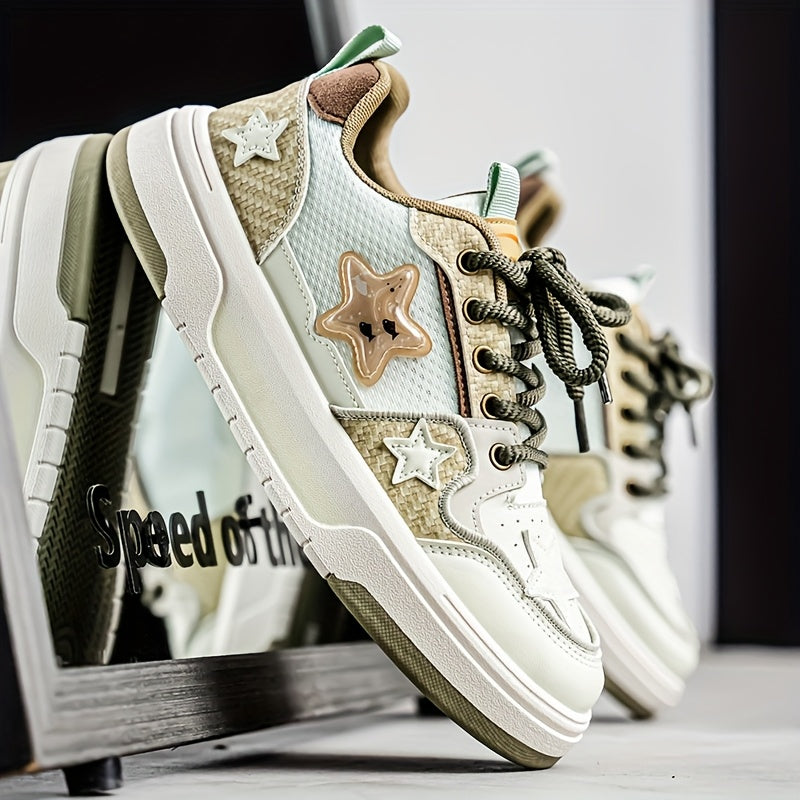 BlazeFlex Star Pattern Casual Sneakers