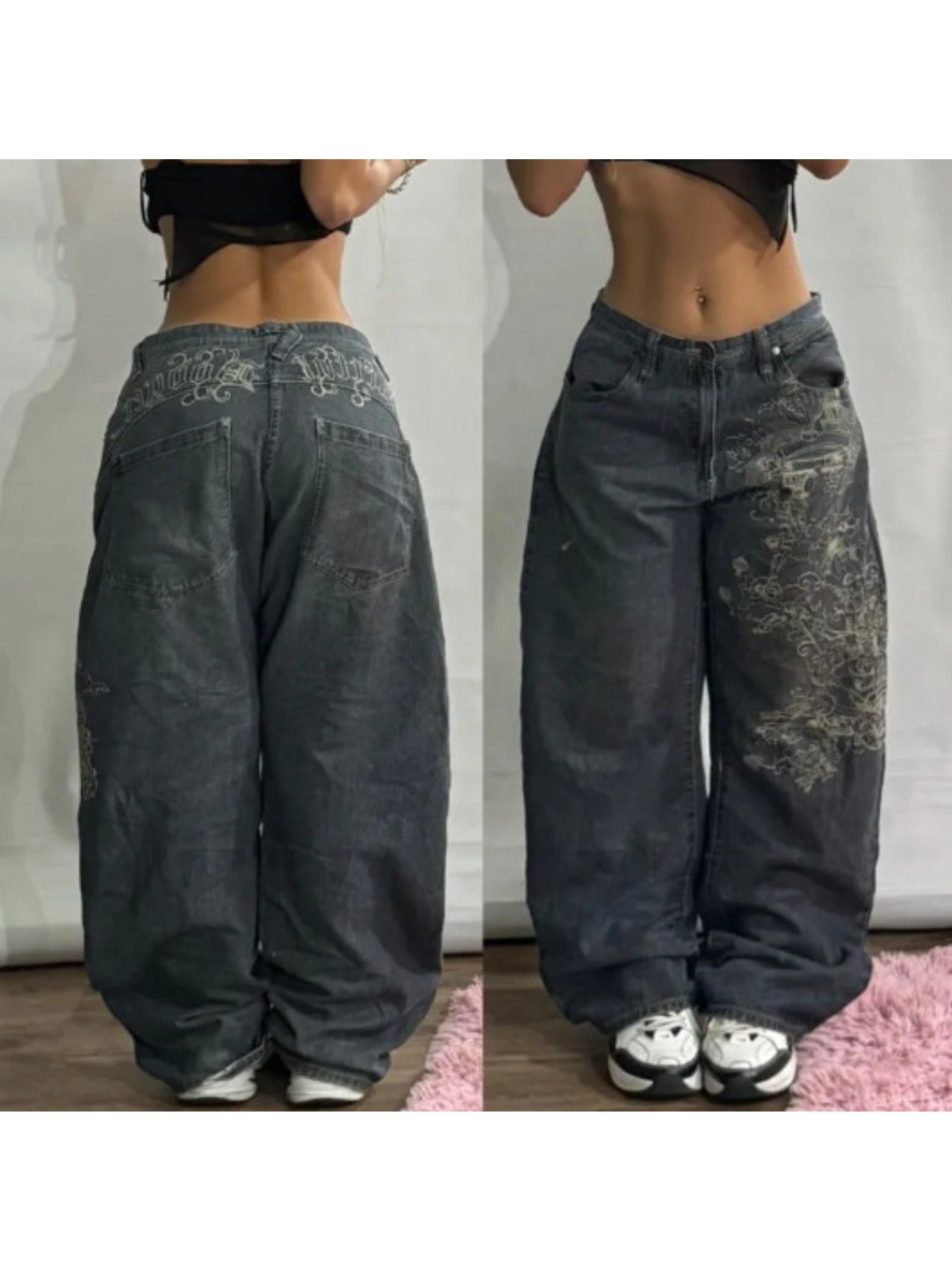 IronLegs Vintage Wide Leg Jeans Women