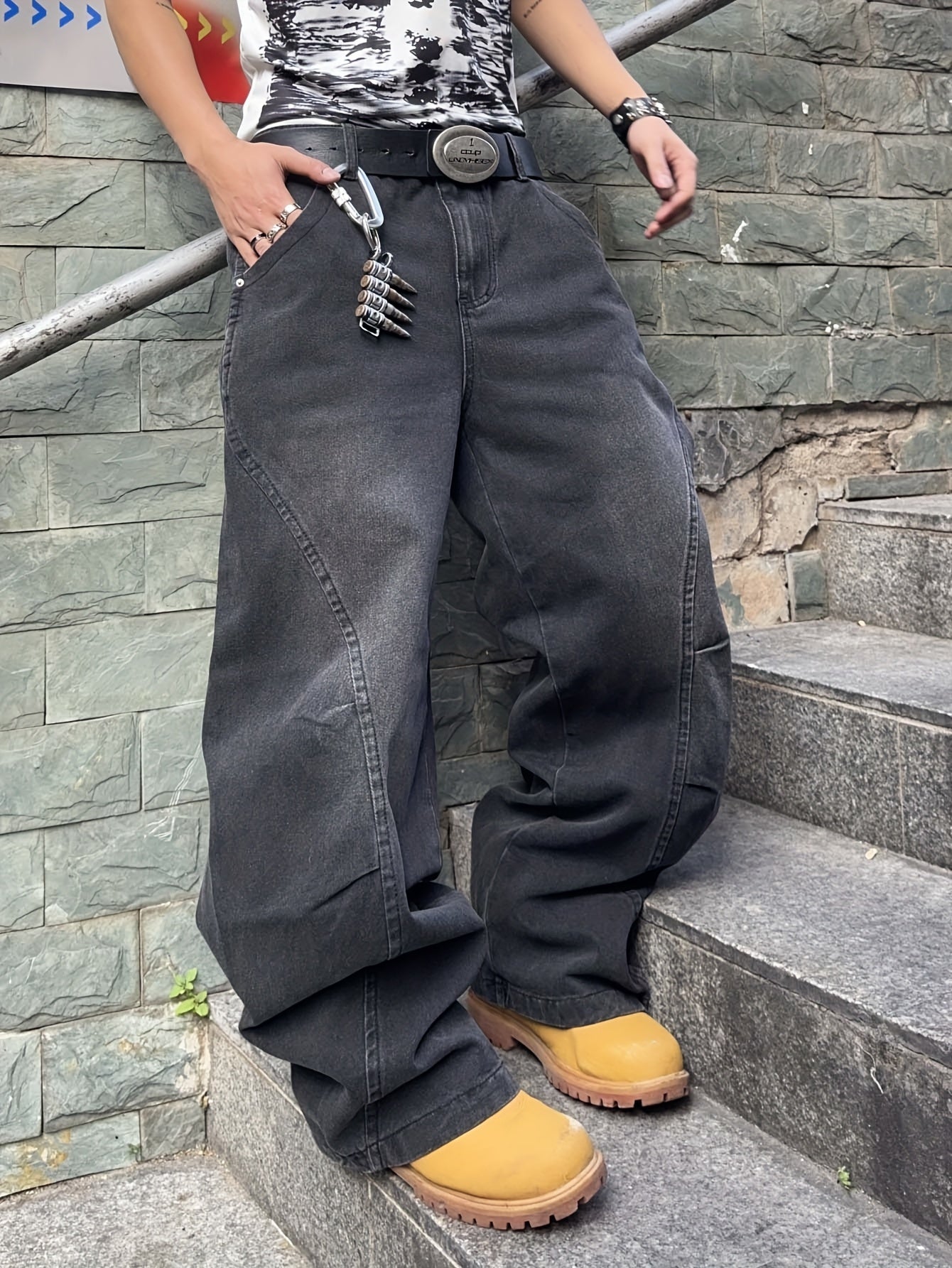 InfernoDenim Loose Wide Leg Jeans