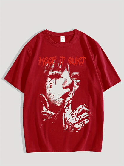 VENATRIX TEE Keep it Quiet Gothic Character Graphic