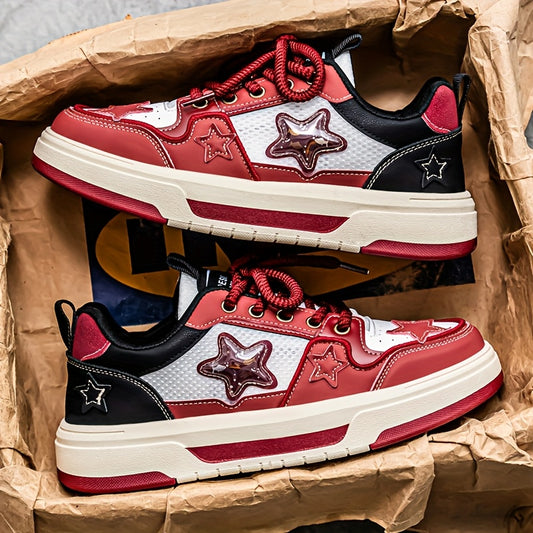 BlazeFlex Star Pattern Casual Sneakers