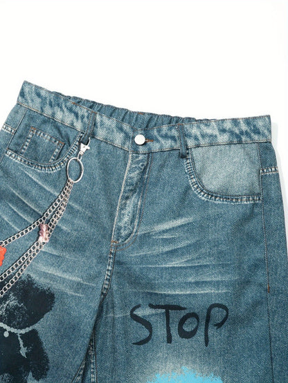 RedLegion High Street Washed Distressed Jeans