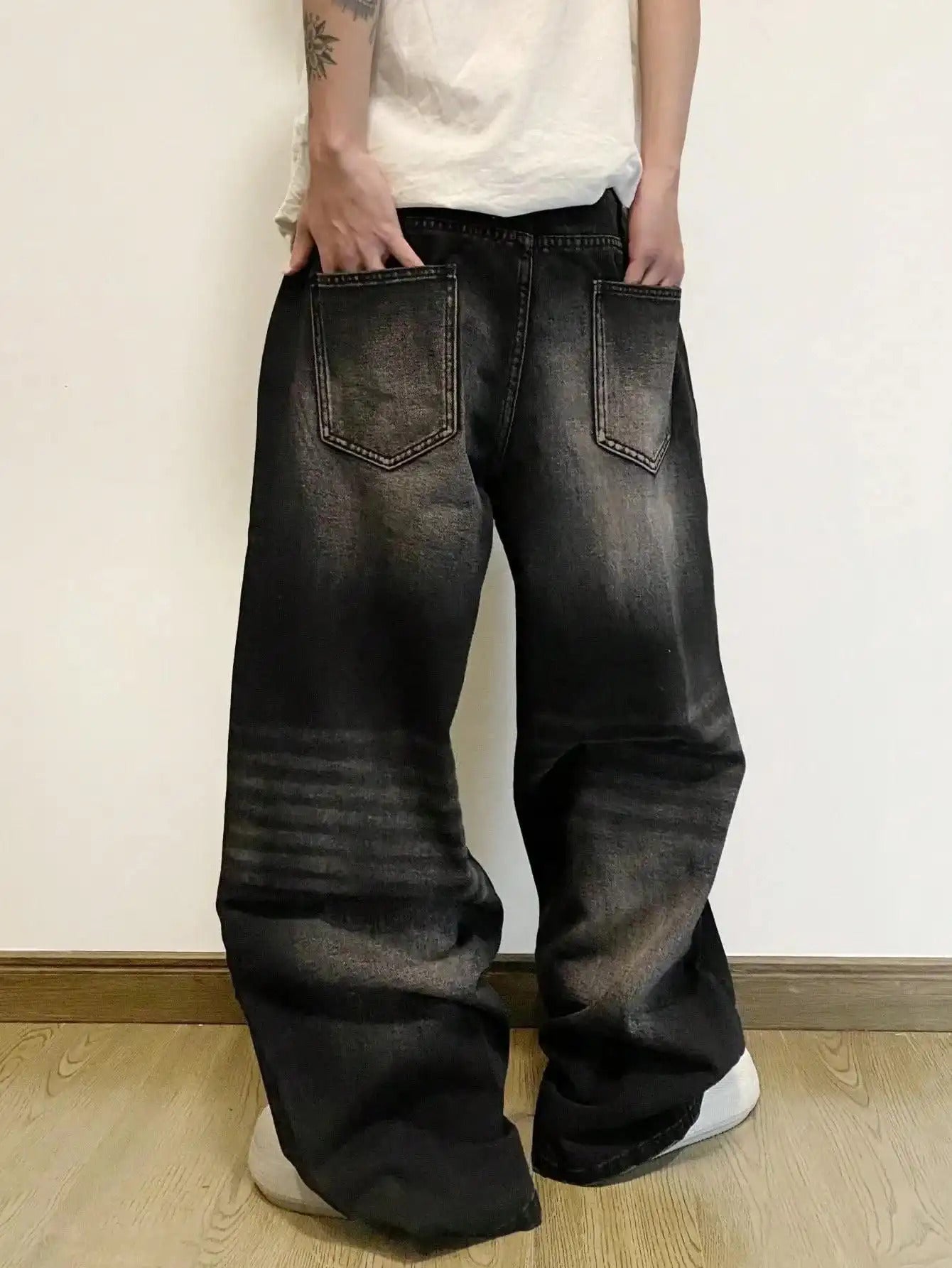 VenomFit Baggy Hip-Hop Style Faux Denim