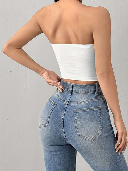 SHADOWDRIP Y2K-Inspired Skull Print Crop Top