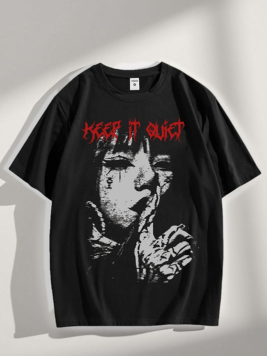 VENATRIX TEE Keep it Quiet Gothic Character Graphic