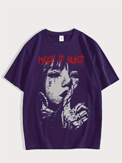 VENATRIX TEE Keep it Quiet Gothic Character Graphic