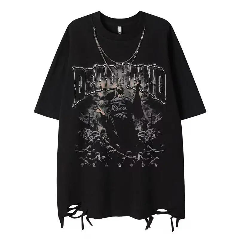 REDHOOD TEE American New Diablo Short-sleeved T-shirts
