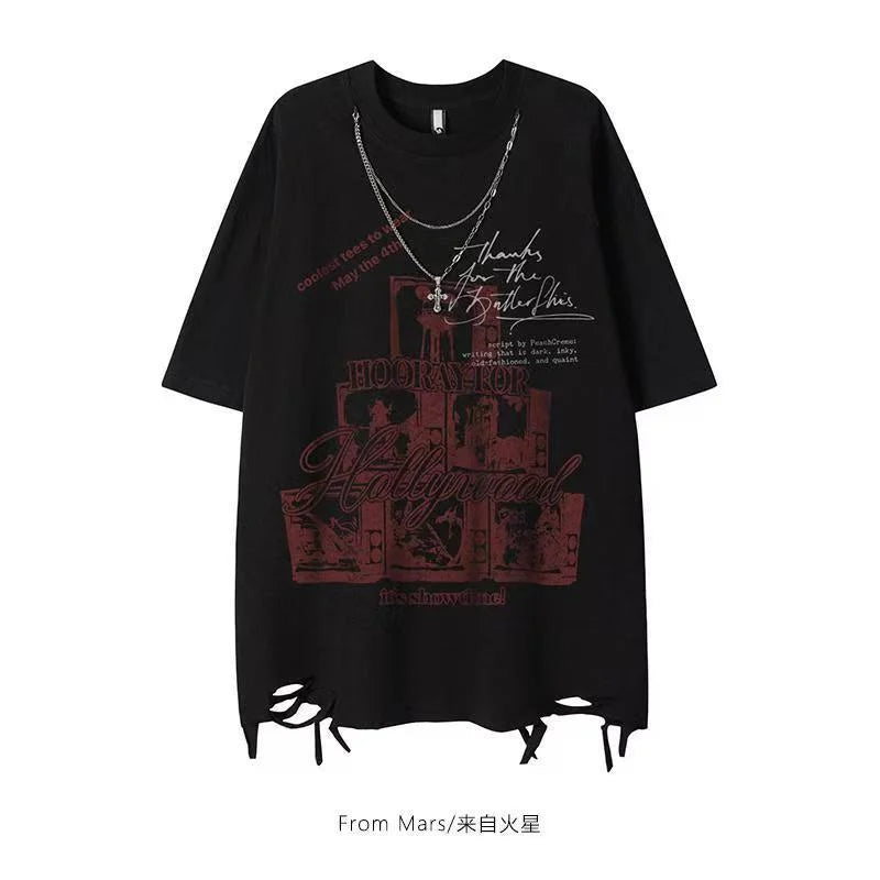 REDHOOD TEE American New Diablo Short-sleeved T-shirts