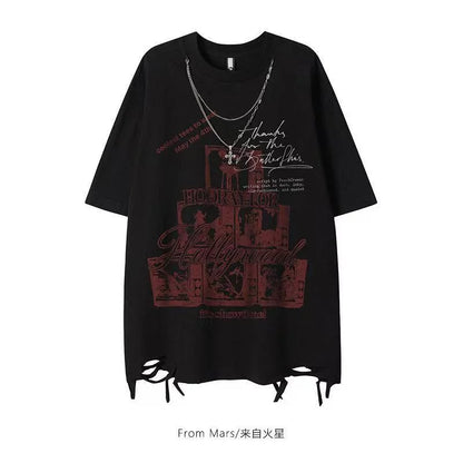 REDHOOD TEE American New Diablo Short-sleeved T-shirts