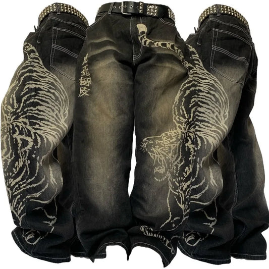 Oversized Baggy Jeans Y2K Street Vintage