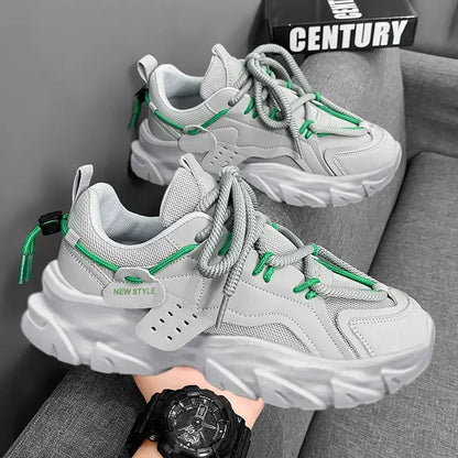 Men's Shoe Breathable Thick Soled Sneakers