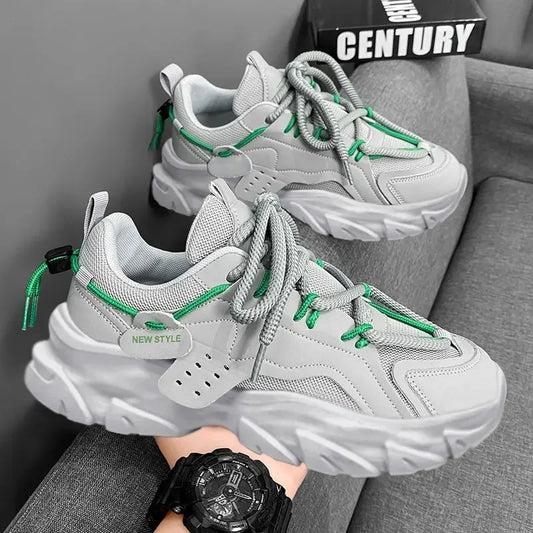 Men's Shoe Breathable Thick Soled Sneakers