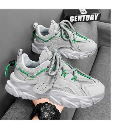 Men's Shoe Breathable Thick Soled Sneakers