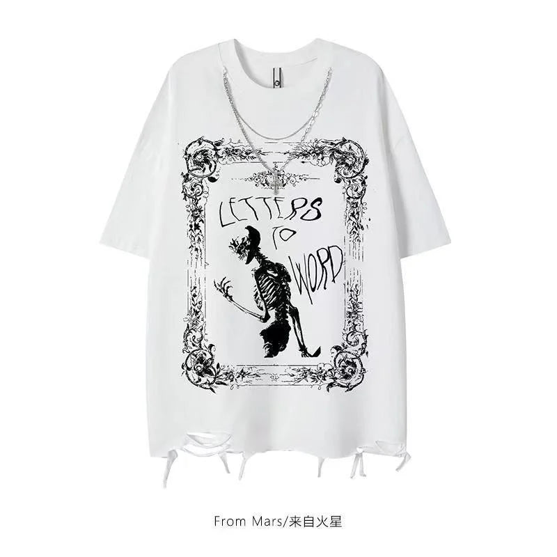 REDHOOD TEE American New Diablo Short-sleeved T-shirts